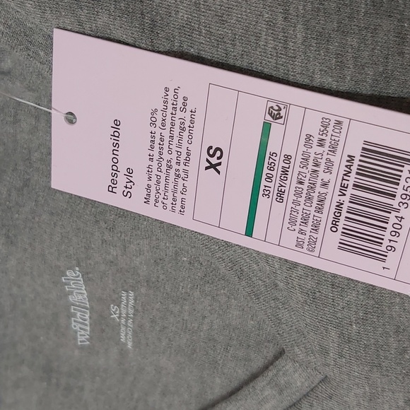 Wild Fable Girls grey and maroon red med XS and med Cropped Top - Picture 12 of 17